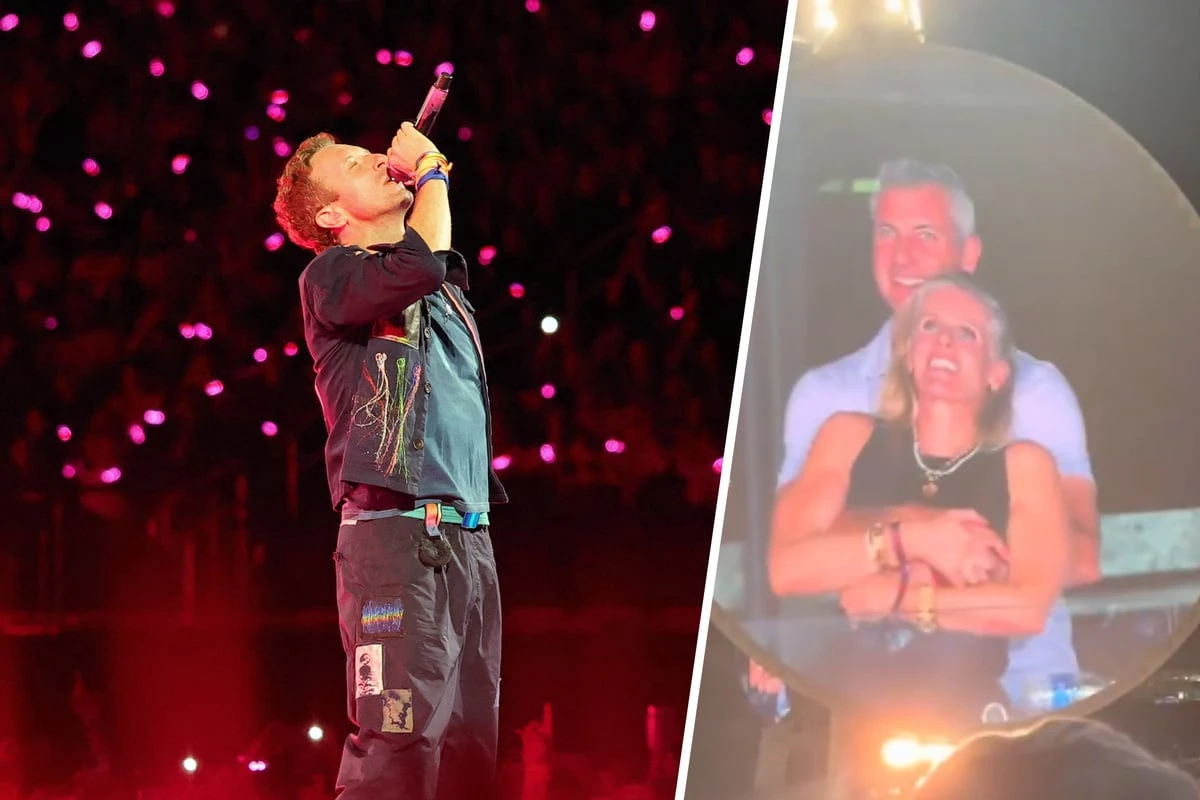 Pärchen kuschelt bei Coldplay-Konzert: Kurz darauf lachen Millionen über die beiden