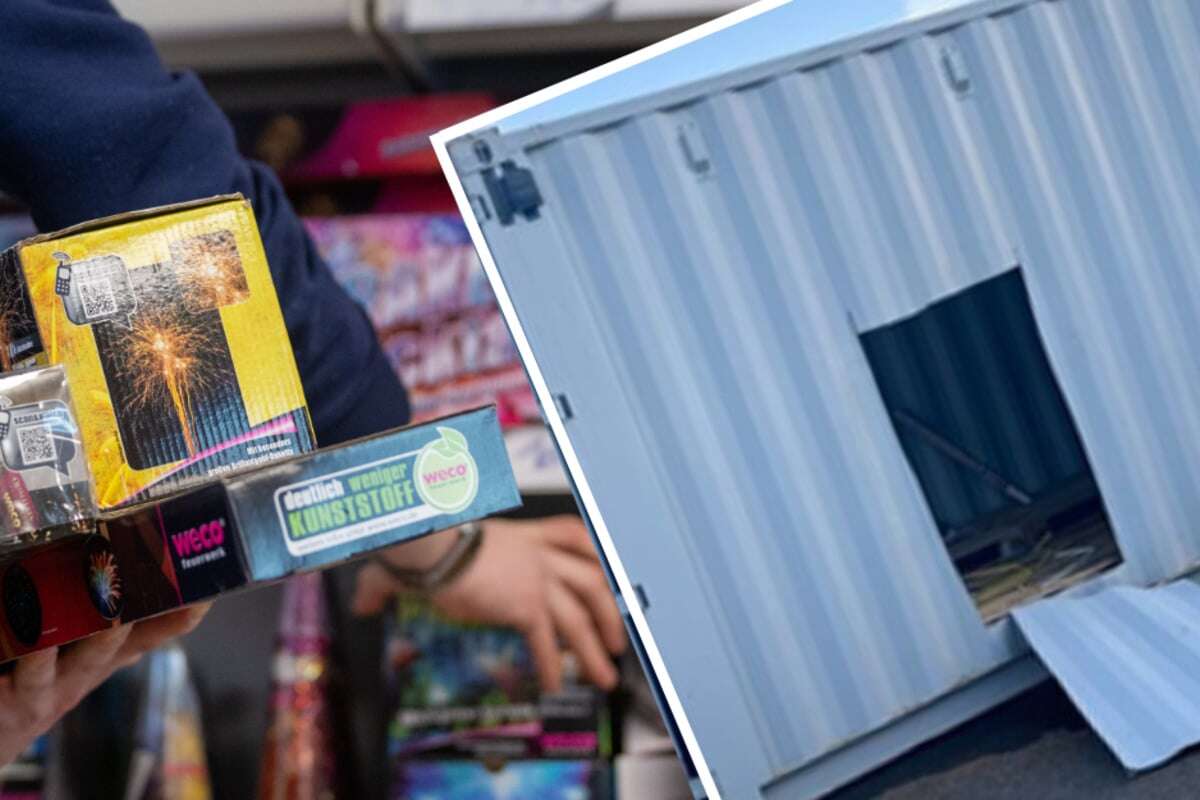 Zehntausende Euro Schaden: Diebe stehlen Feuerwerkskörper aus Container