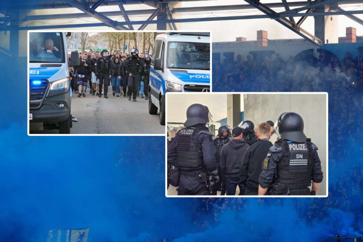 Kaputte WCs, Pyrotechnik und Schlägereien: Polizei-Fazit nach Sachsenpokal-Spiel in Chemnitz