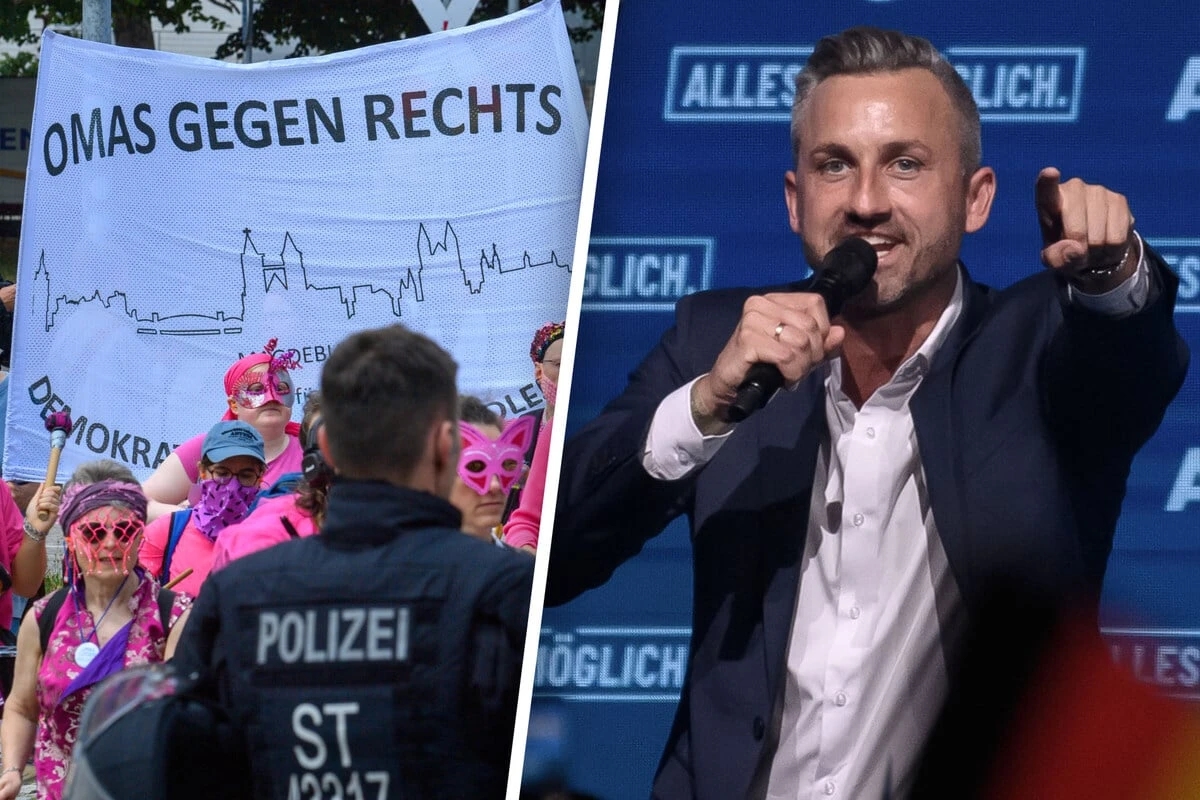 AfD startet in den Wahlkampf - und wird von Gegendemo gestört