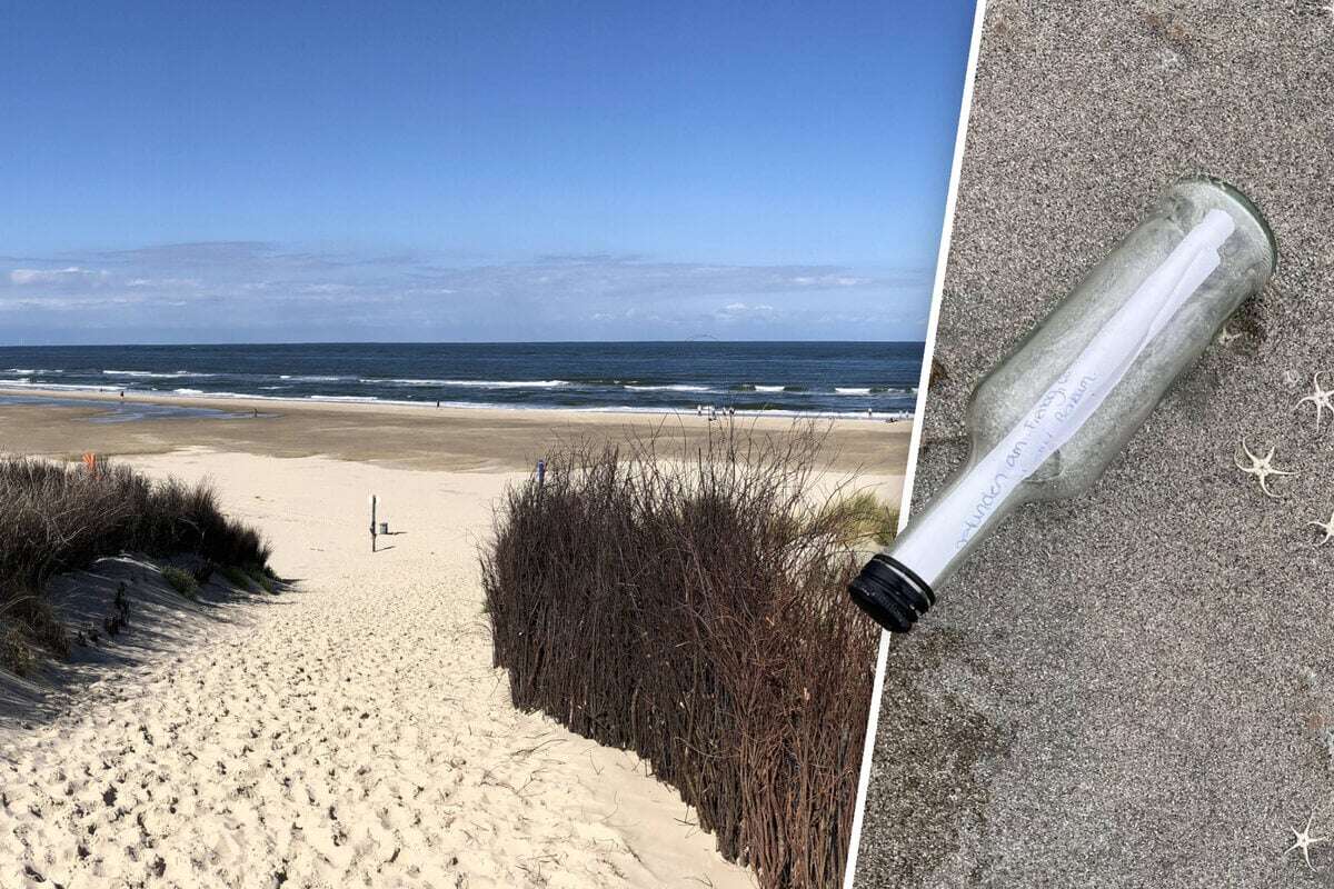 Nach Jahren am Nordsee-Strand angespült: Die unglaublich lange Reise einer Chemnitzer Flaschenpost