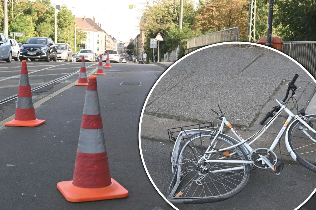 Crash im Westen von Leipzig: Rentner verliert Kontrolle über Suzuki und erfasst Radlerin