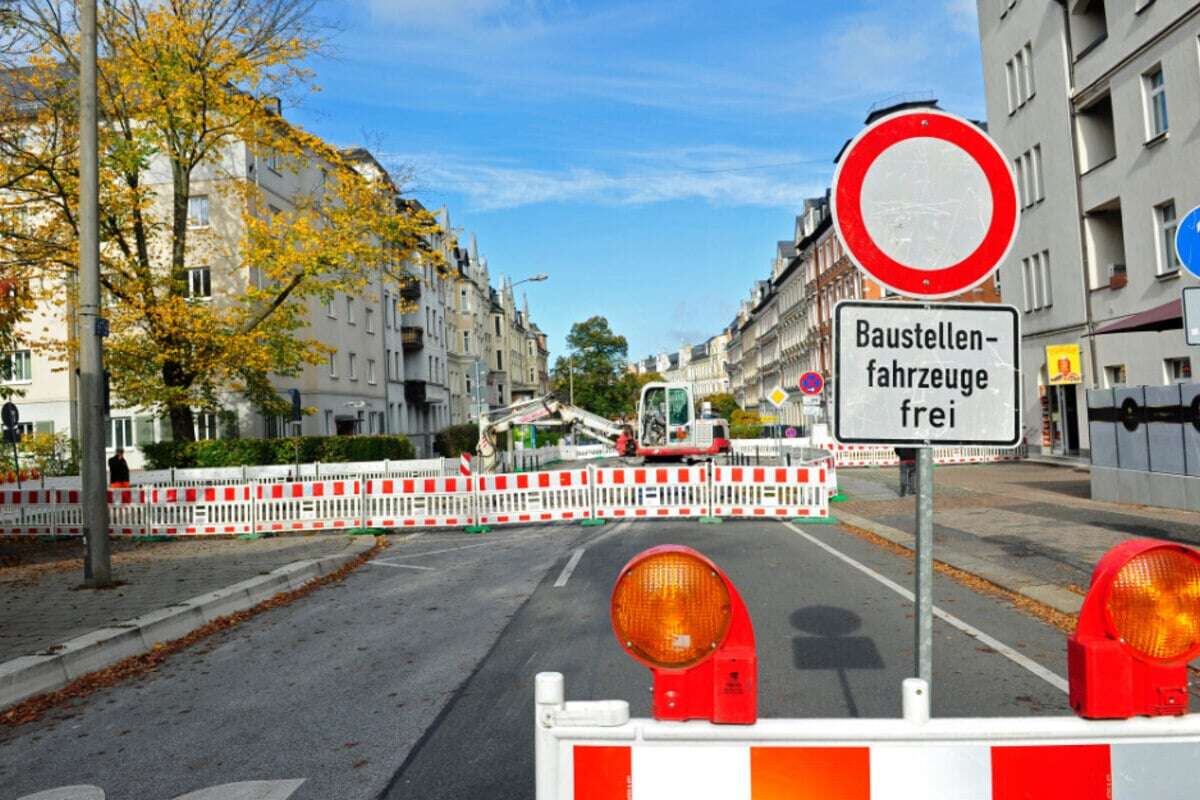 Ohne Vorwarnung! Folgenreiche Baustelle auf Chemnitzer Kaßberg