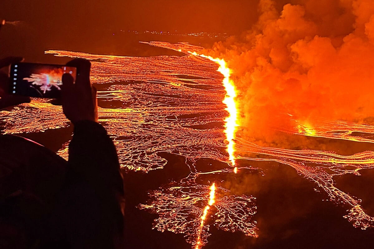 12. Vulkanausbruch seit 2021: Erneute Lava-Welle in Island