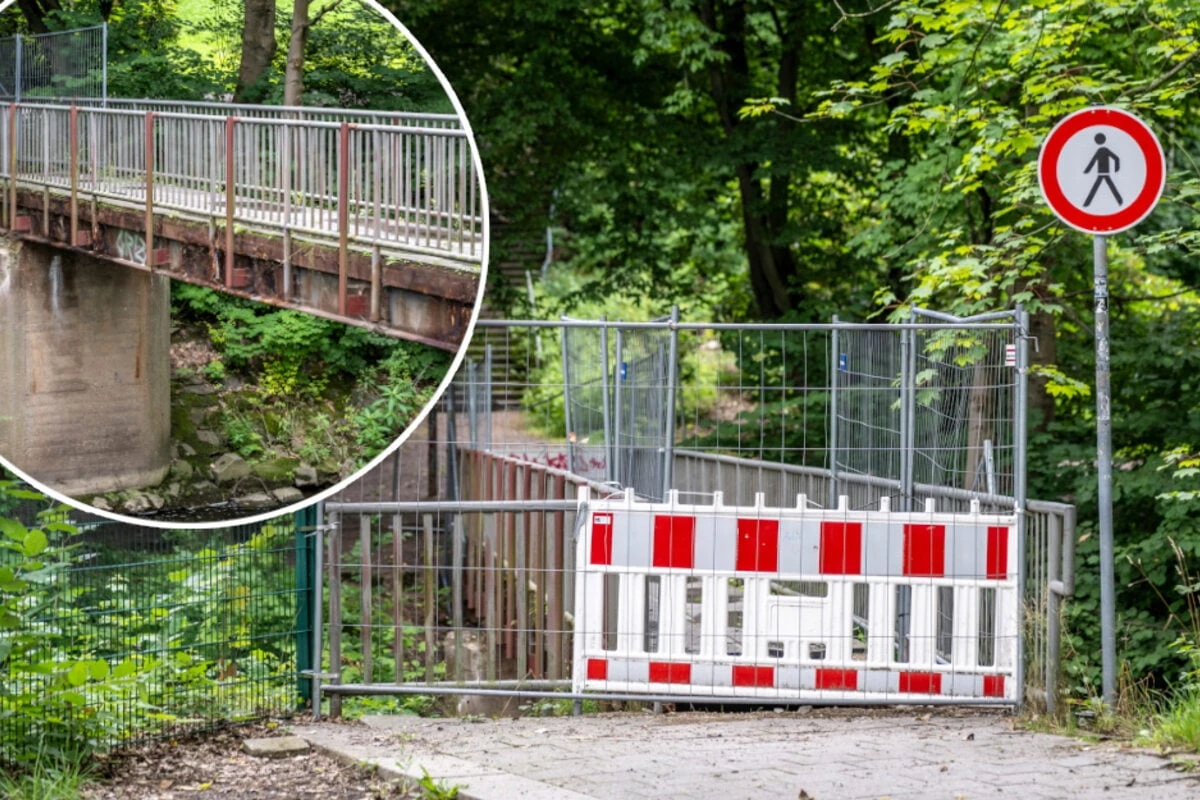 Chemnitz: Diese Fußgängerbrücke wird abgerissen und neu gebaut