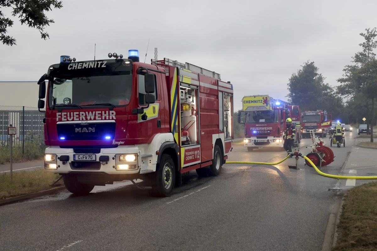 Erneuter Brand auf Chemnitzer Recyclinghof