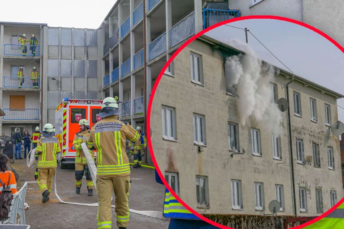 Dramatischer Brand: Bewohner will sich retten und springt aus drittem Stock