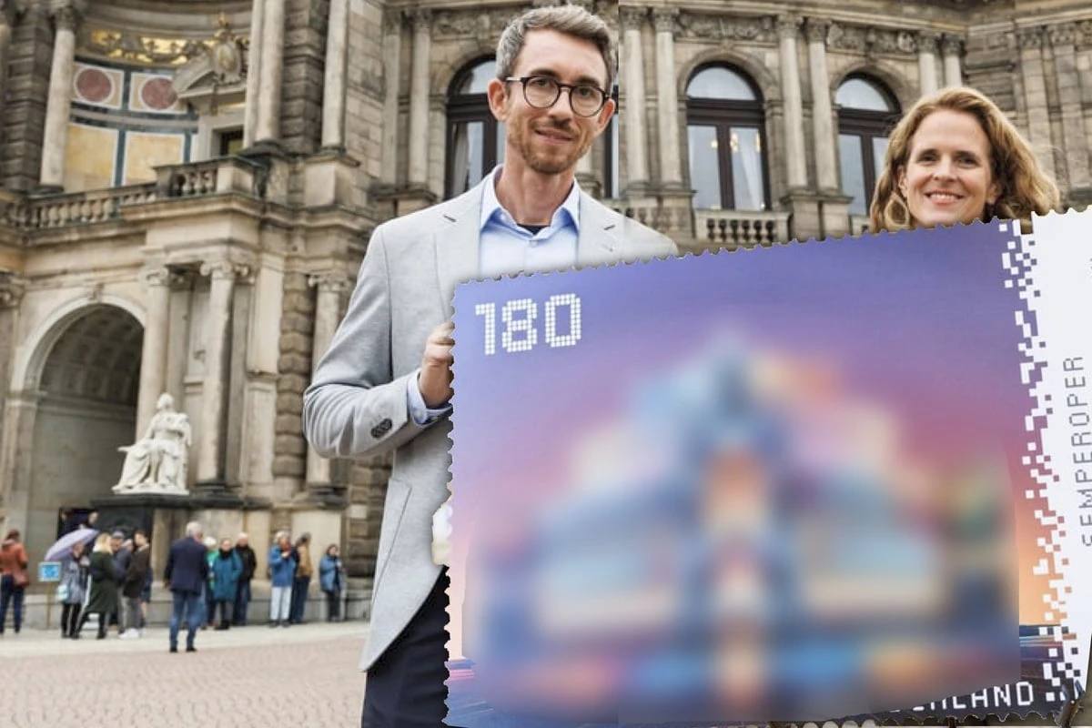 Limitiert! Semperoper glänzt auf neuer Sammler-Briefmarke im besonderen Licht