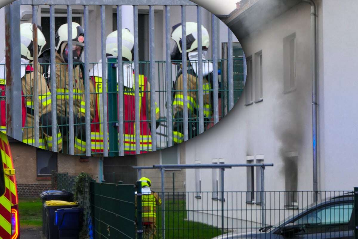 Dunkler Qualm aus Hausfenster: Hier brennt eine Küche