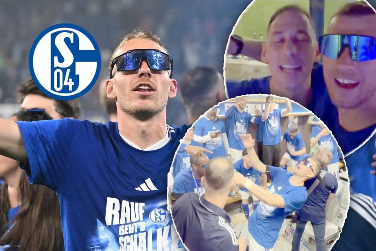 Feiert sich Schalke-Held Dzeko hier zur Unterschrift? 