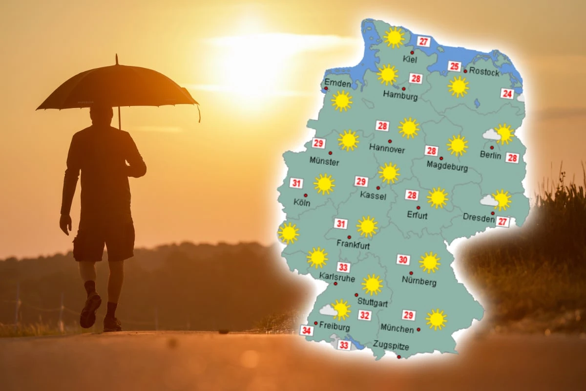36 Grad und es wird noch heißer: Hoch 
