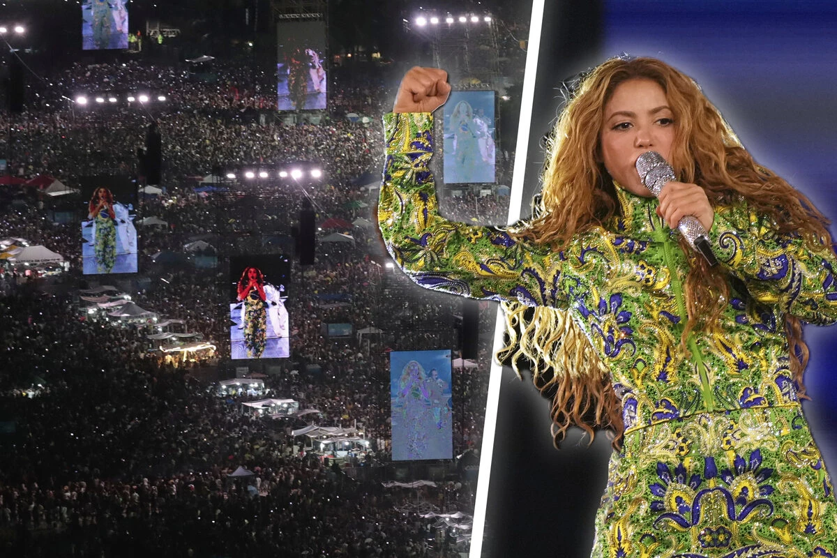 Was für ein Mega-Spektakel: Shakira spielt Konzert vor Millionenpublikum