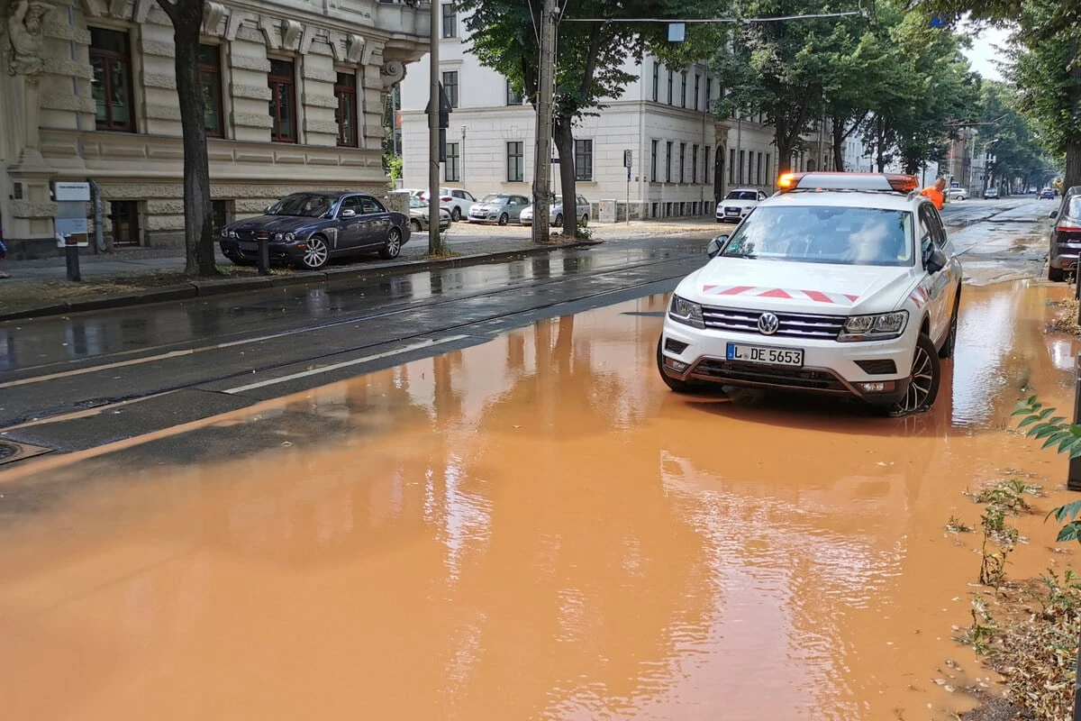 Havarie in Leipzig: Hauptverkehrsader im Zentrum-West gesperrt