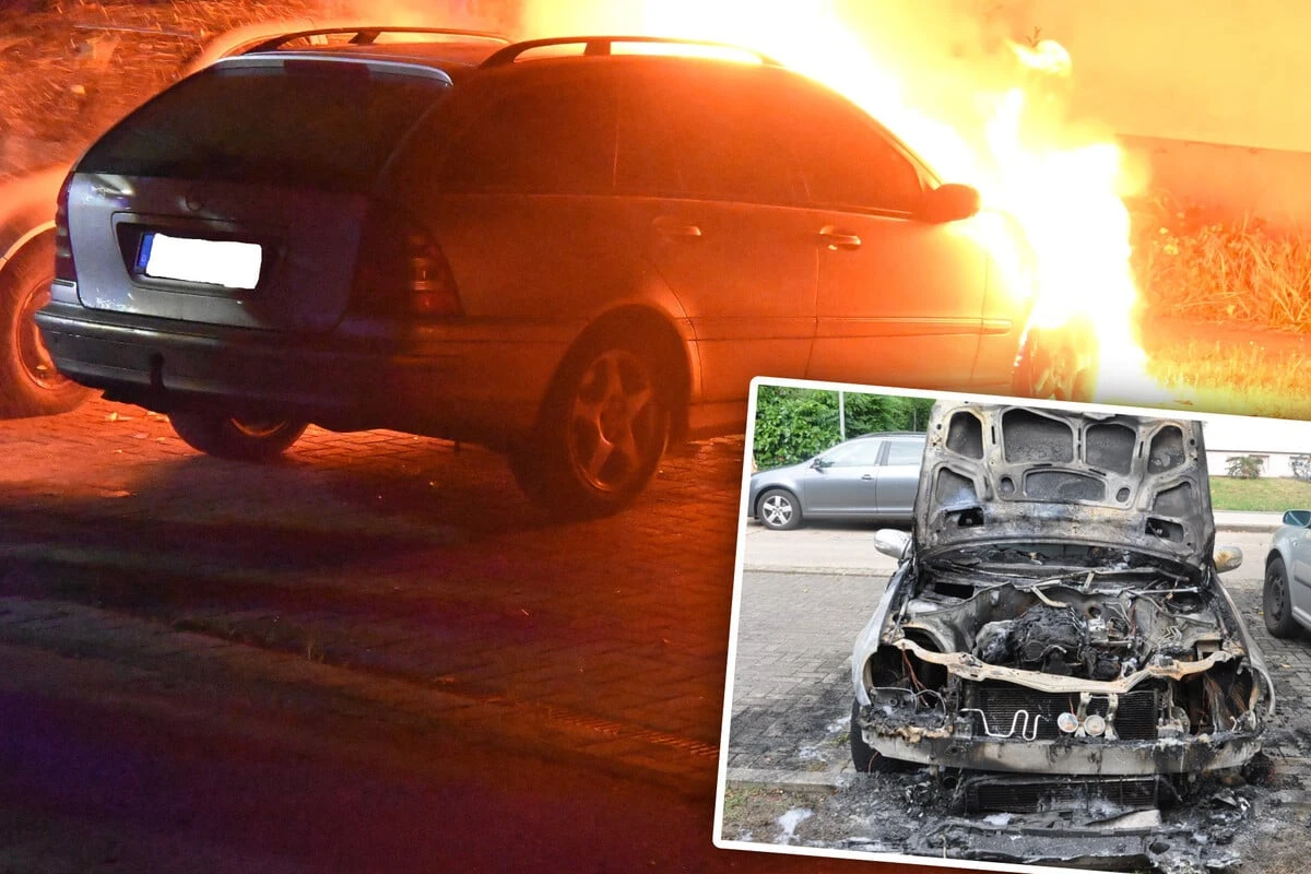 Mercedes angezündet: Polizei sucht nach Zeugen von Brandstiftung