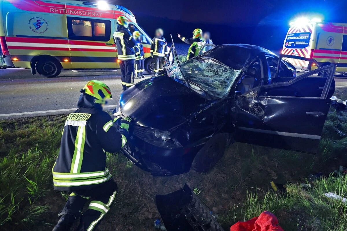 Seat kracht gegen Baum: Vier Verletzte bei heftigem Crash