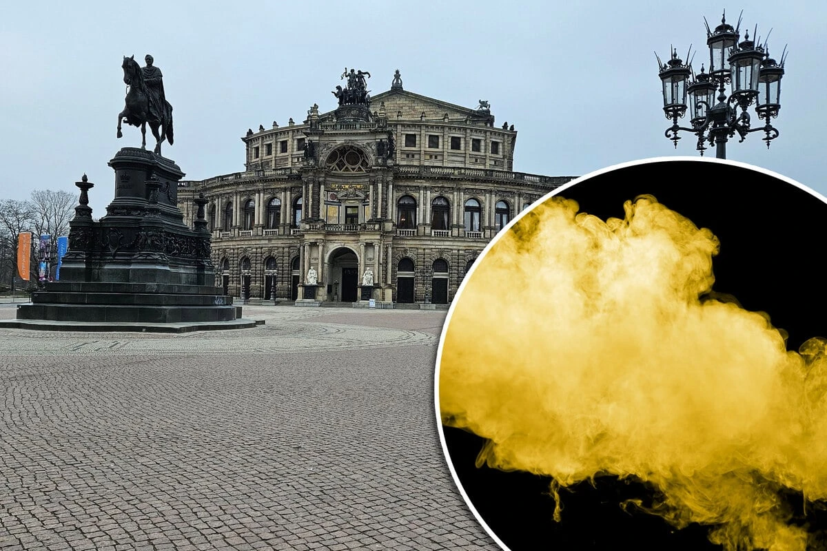 Rechtsextreme ziehen zur Semperoper und zünden Pyro - mit Nachspiel
