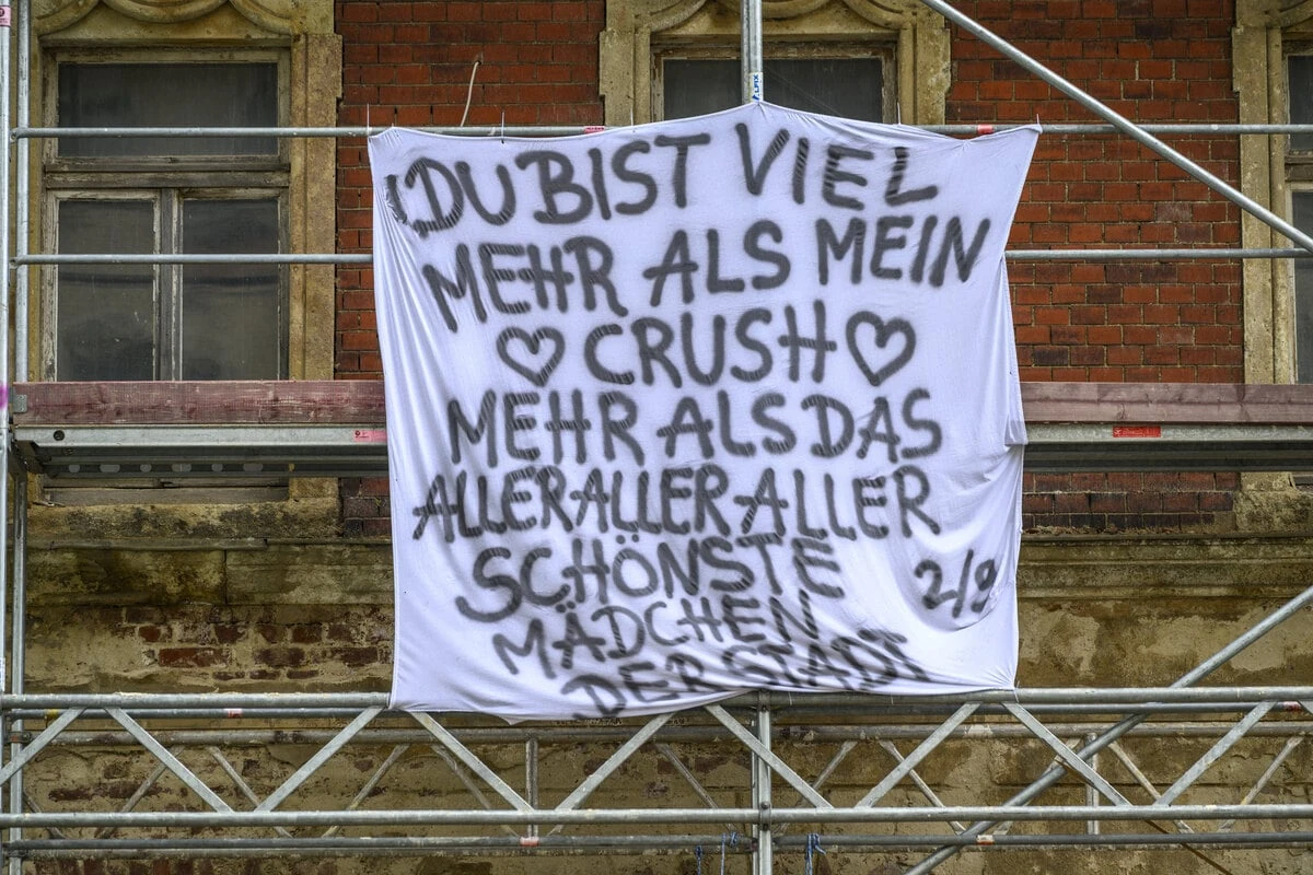 Süße Reaktion auf XXL-Liebeserklärung in Chemnitz