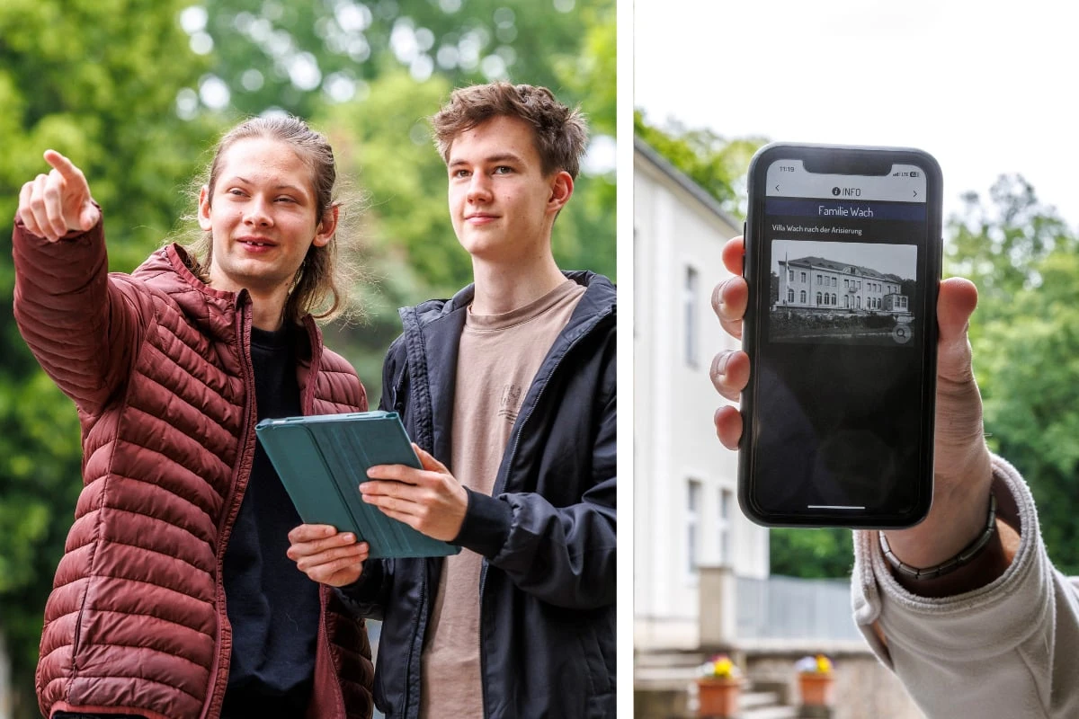Von Radebeuler Jugendlichen entwickelt: Spurensuche per App macht private Schicksale begreifbar