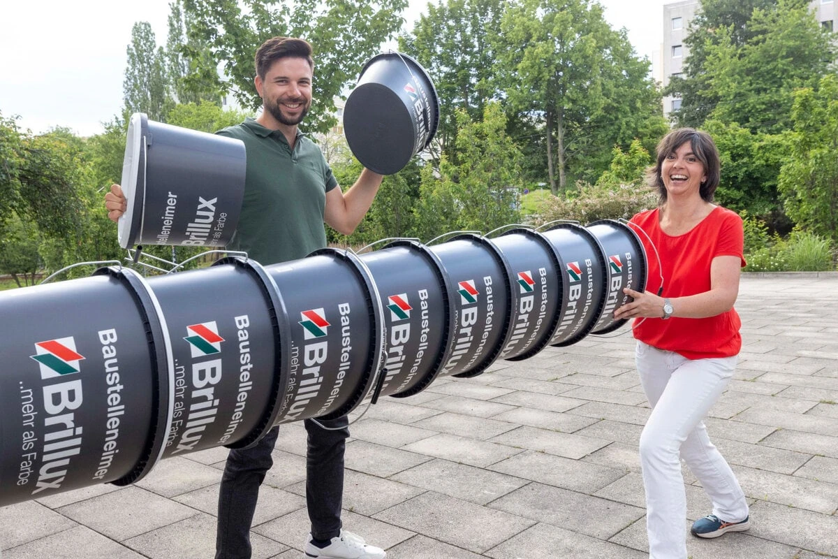 18. Westhangfest kommt: In Gorbitz werden die Eimer gestapelt