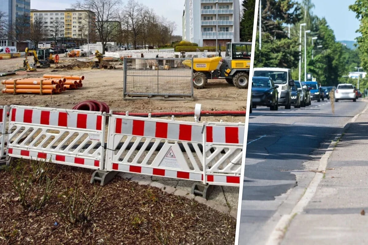 Baustellen in Chemnitz: Mühlenstraße länger gesperrt, Stollberger Straße dicht