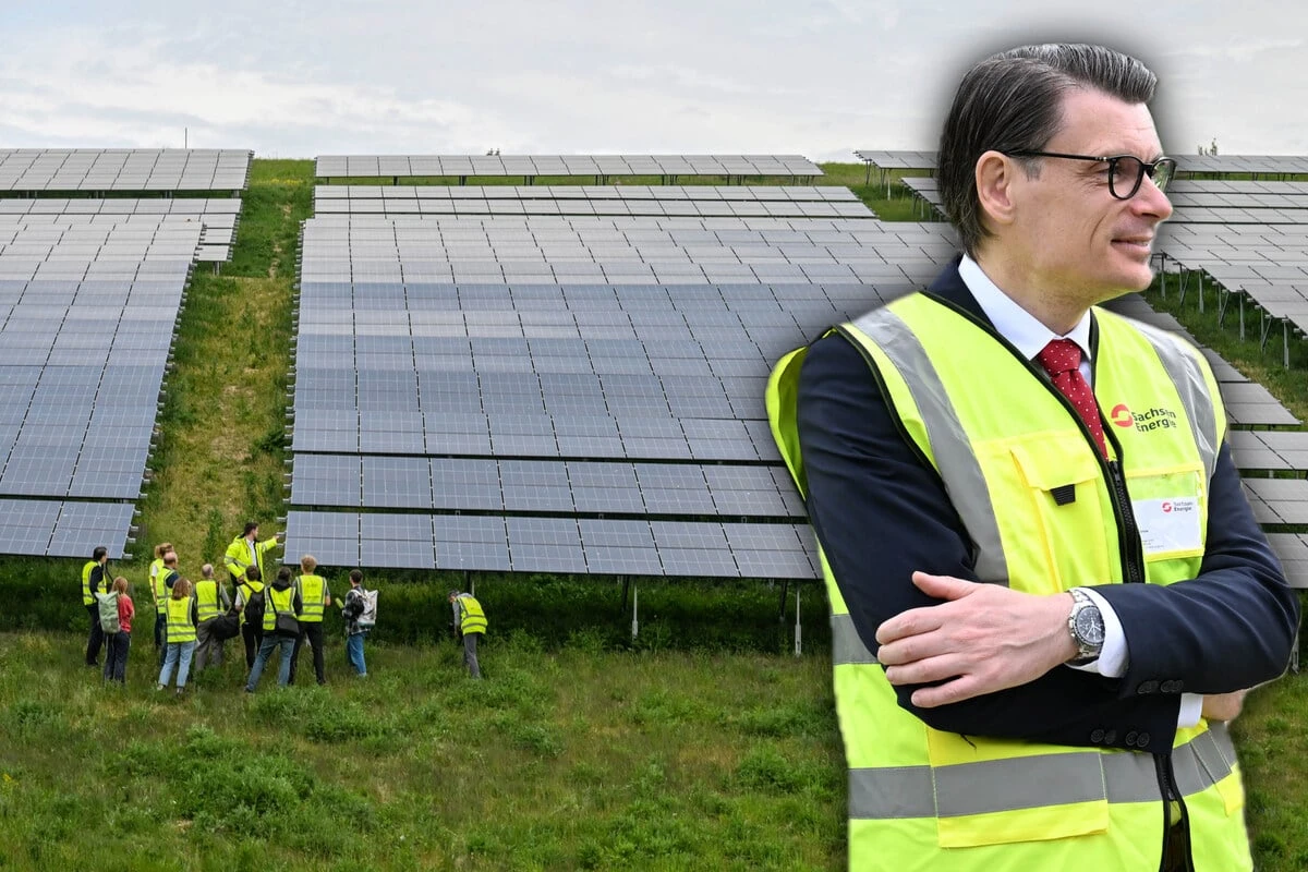 Immer lebe die Sonne: Dresdens größter Solarpark auf alter DDR-Müllkippe