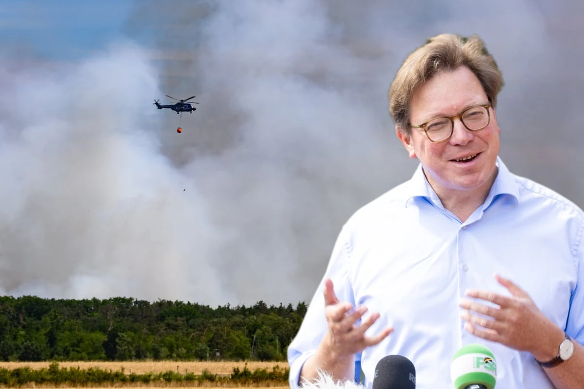 Damit es so nicht wieder geschieht: Minister will aus Brand in der Gohrischheide lernen