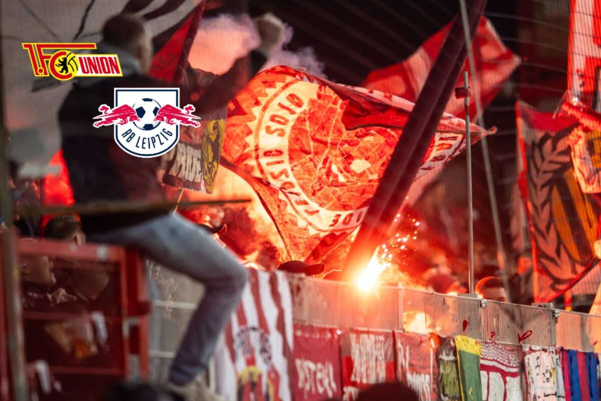 Bei Union Berlin gegen RB Leipzig ist bisher nur auf den Rängen Feuer