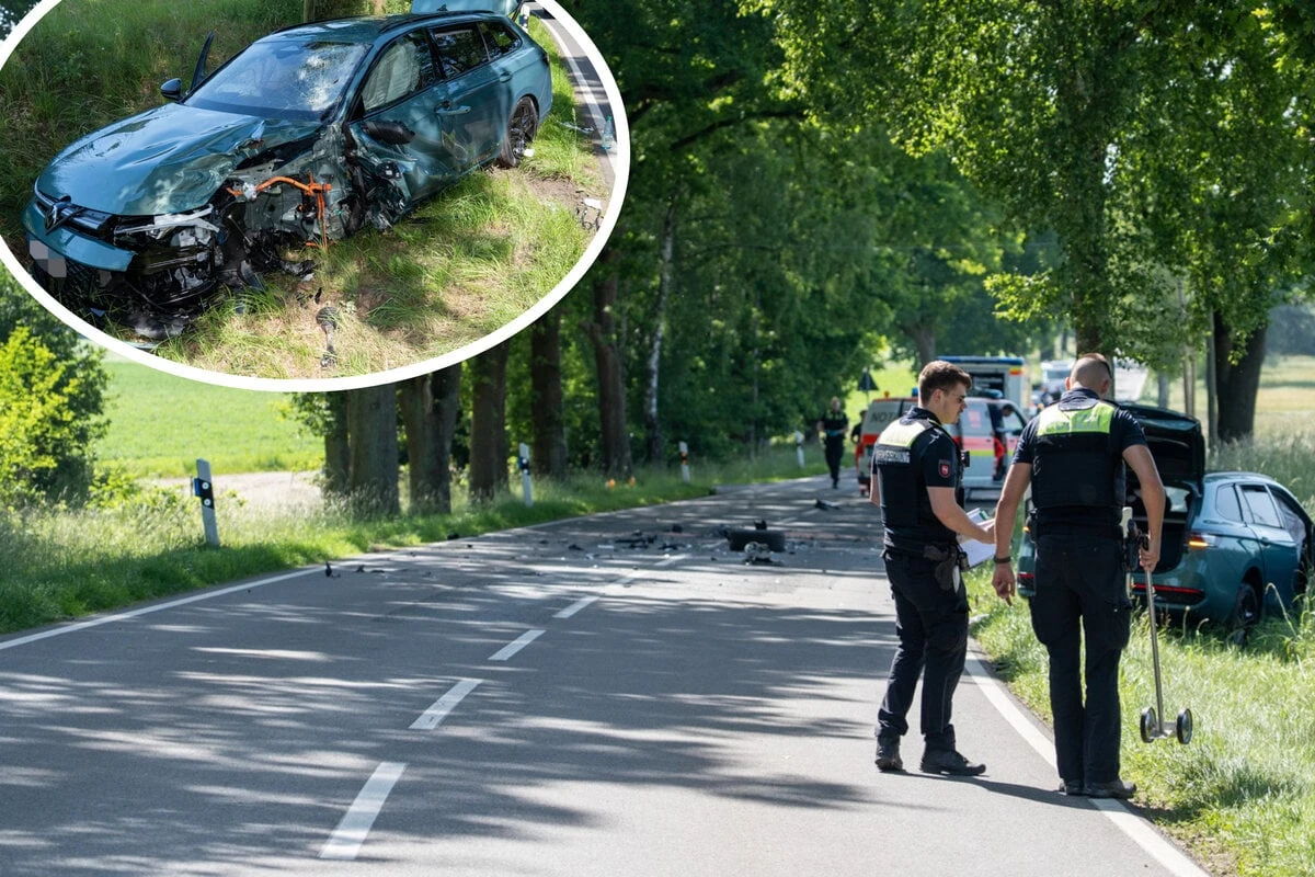 23-jähriger Biker tot - mehrere Verletzte, Straße gesperrt