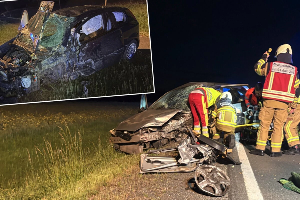Schwerer Unfall im Landkreis Leipzig: 