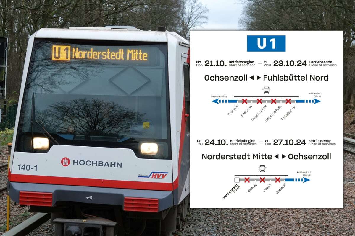 U1 wird gesperrt: Hier braucht Ihr kommende Woche bis zu 20 Minuten länger