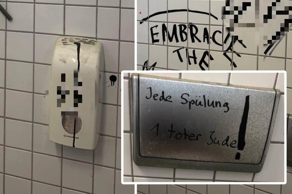 Toiletten der TU Dresden verunstaltet: Juden-Hetze auf Spülkasten geschmiert