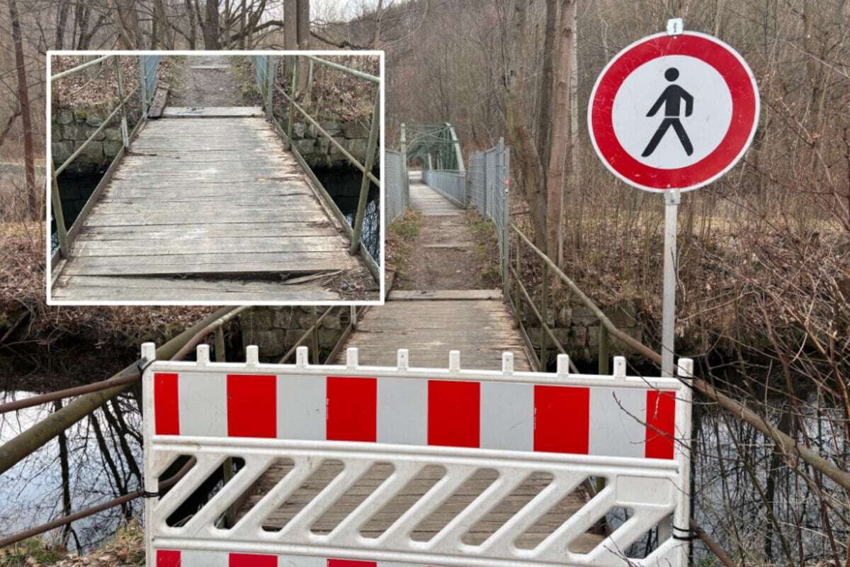 Fuß- und Radweg im Erzgebirge gesperrt: Schäden an Brücke festgestellt