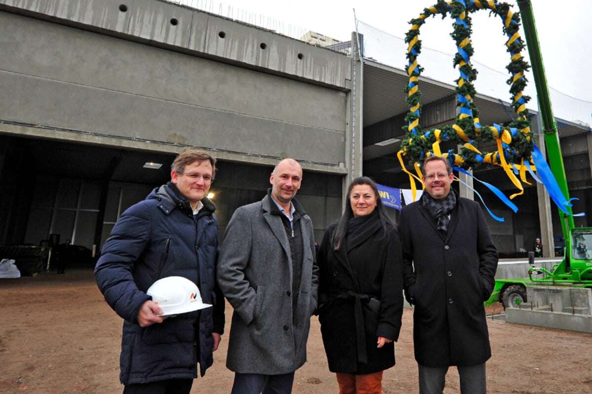 Chemnitzer Klinikum feiert Richtfest für neue Logistikhalle