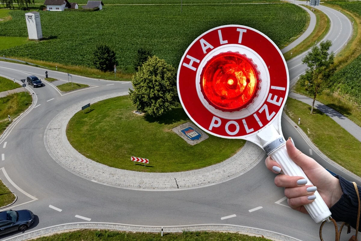 Polizisten werden stutzig: Auto dreht ständig Runden im Kreisverkehr