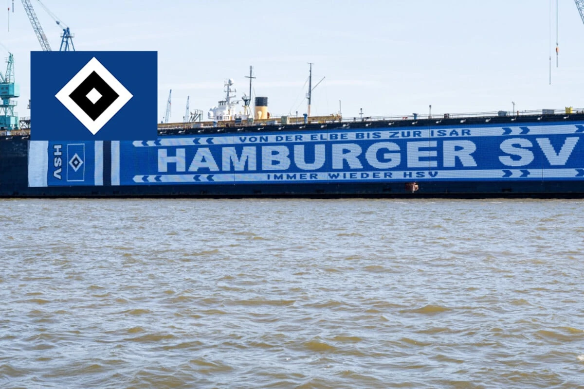 HSV-Blog: Rothosen feiern Meilenstein mit XXL-Banner im Hafen
