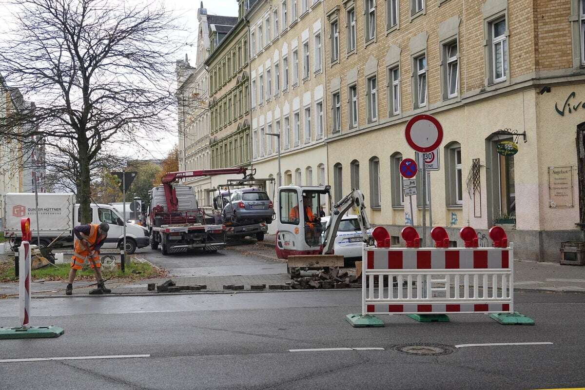 Zietenstraßen-Umfahrung gesperrt: Neuer Baustellen-Ärger auf dem Chemnitzer Sonnenberg