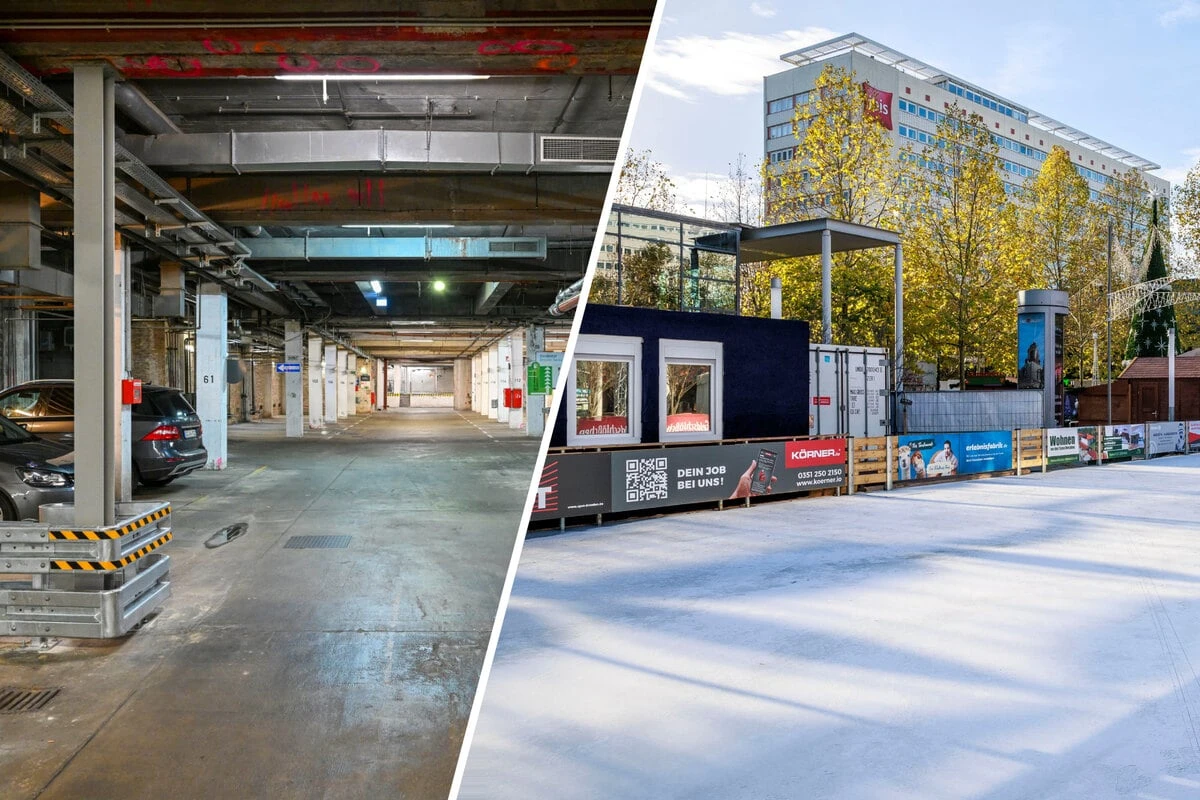 Tiefgarage droht Einsturz: Auf der Prager Straße wird's eng im Advent