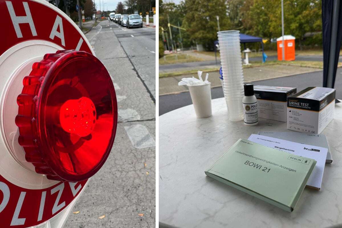 Einmal pusten und pinkeln bitte! So viele Autofahrer durften in Marzahn nicht weiterfahren