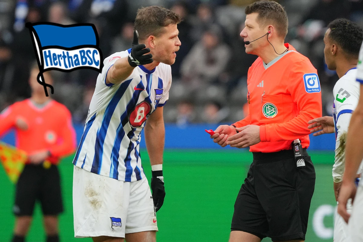 Hertha-Rotsünder Niederlechner schiebt lautstark VAR-Frust: 