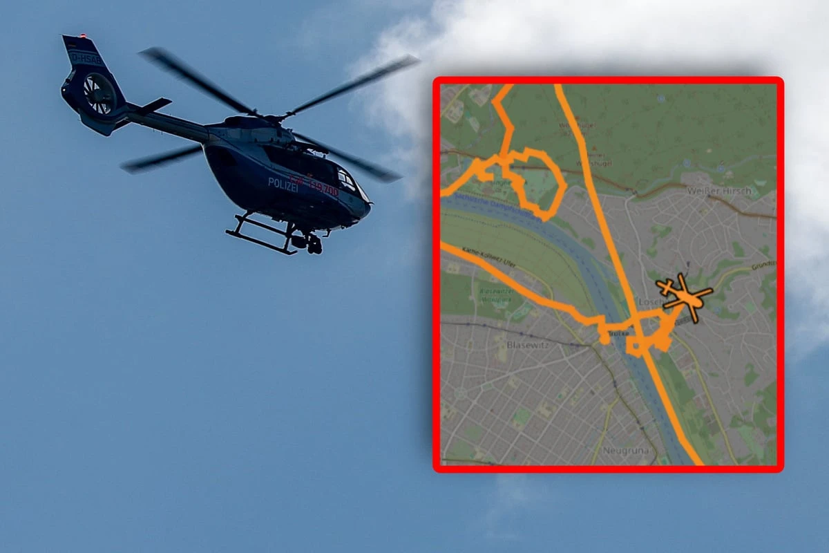 Dieb nahe Elbschlösser unterwegs? Polizei sucht am Boden und in der Luft