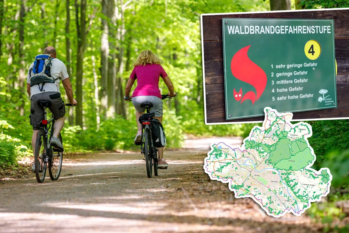 Brandgefahr! Stadt Dresden verbietet, vom Weg abzukommen