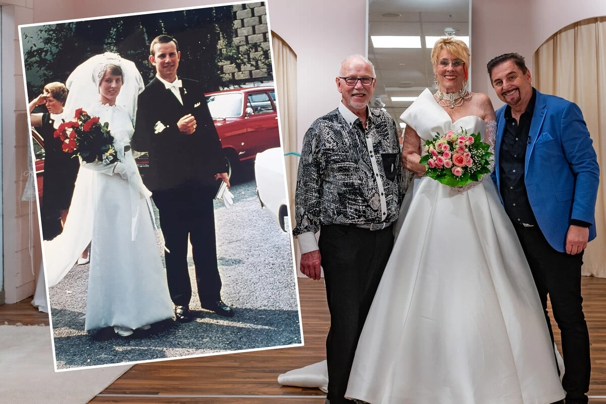 Nach 55 Jahren! Jubiläums-Braut steigt noch einmal ins Hochzeitskleid