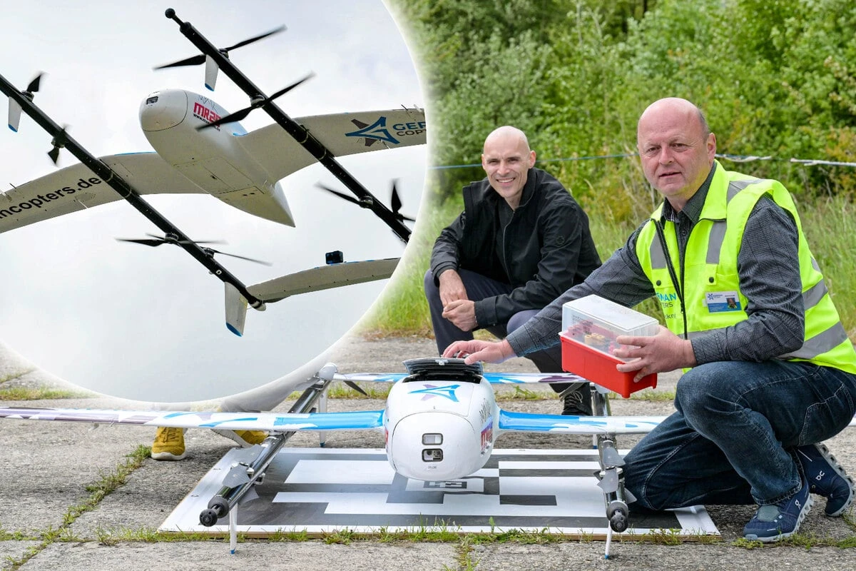 Science-Fiction? Fehlanzeige! Drohnen fliegen Laborproben durch Sachsen
