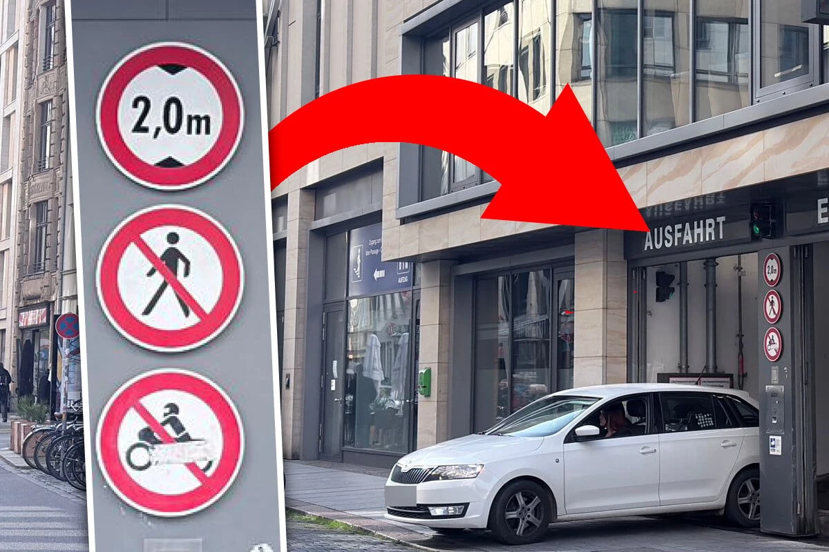 Deckenhöhe missachtet: Drogen-Fahrer setzt Leipziger Parkhaus unter Wasser