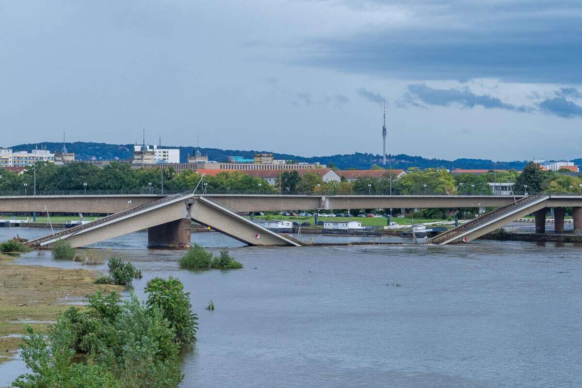 Einsturz der Carolabrücke: Augustusbrücke wird nicht freigegeben