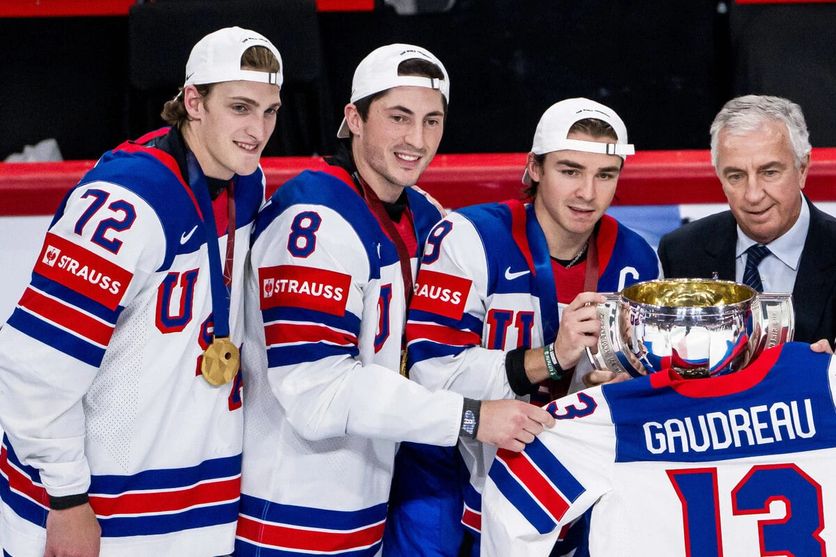 USA feiern historischen WM-Sieg im Eishockey: Mit dieser Geste rühren sie danach zu Tränen