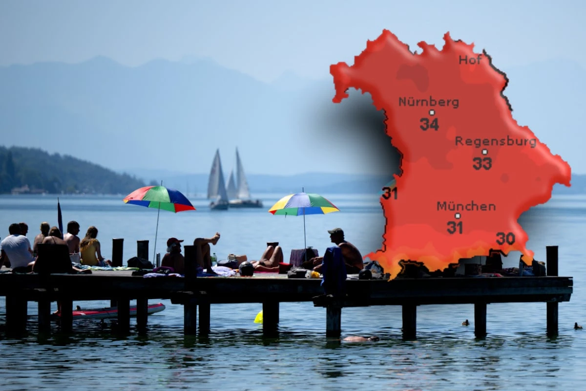 Extreme Hitze in Bayern: Warnung vor Unwetter und Waldbrand