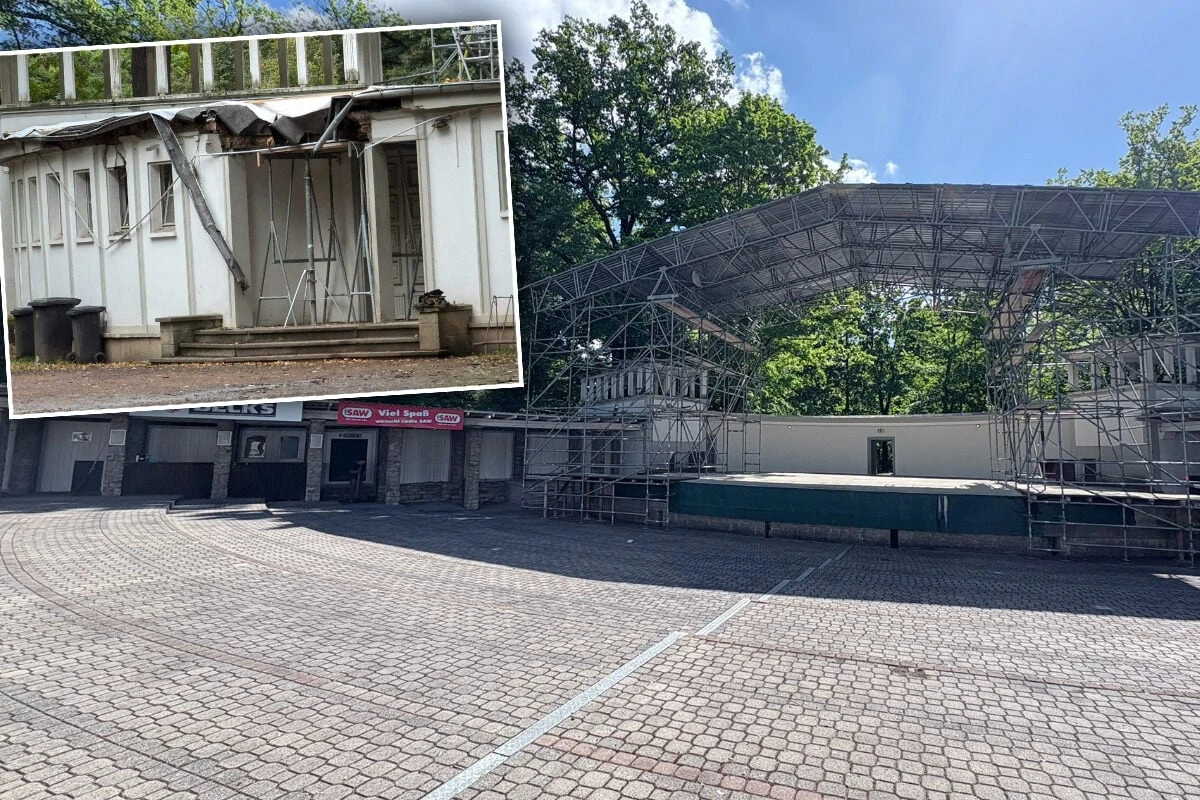 Erstes Konzert Ende Mai: Leipzigs Parkbühne erstrahlt nach Baumsturz in neuem Glanz