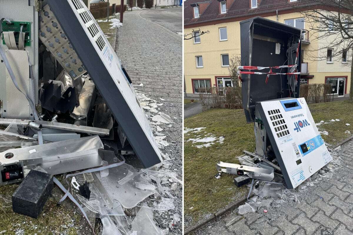 Komplett zerlegt! Zigarettenautomat in Bischofswerda gesprengt