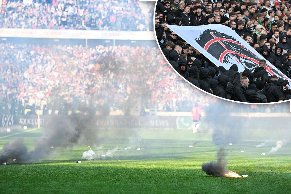 Pyro-Pause und Fadenkreuz: Zweitliga-Derby versinkt im Protest-Chaos